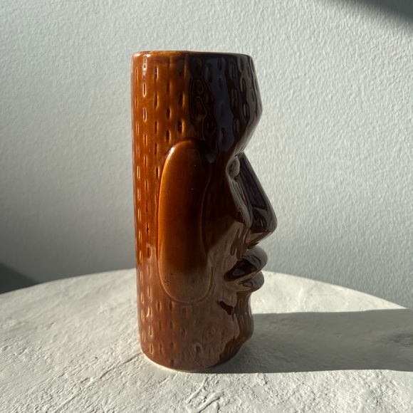 VINTAGE EASTER ISLANDER TIKI VIBES MUG GLASS CERAMIC RETRO BARWARE VIBES - Picture 5 of 10